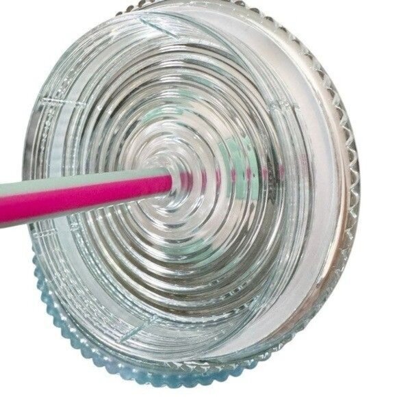 Starbucks Summer 24 Oz Tumbler Silicone Lid Topper & Straw Textured Aqua & Pink - Picture 8 of 10